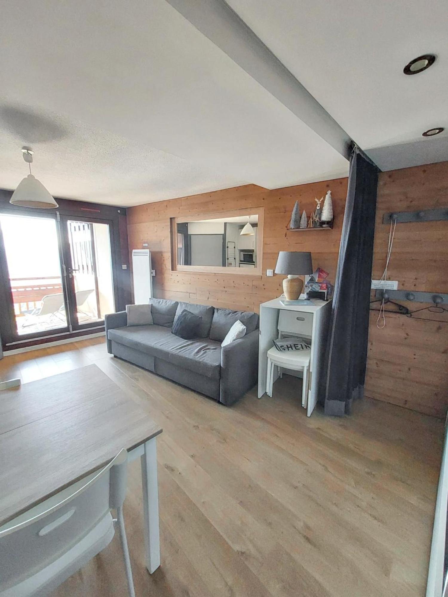 Appartement Confortable A L'Alpe D'Huez De 27 M² Avec Vue Montagne 외부 사진